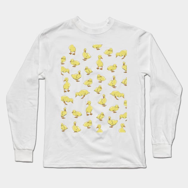 Duckling Pattern Long Sleeve T-Shirt by mailboxdisco